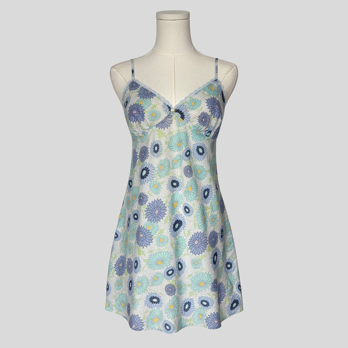Cottage rosette dress in funky floral