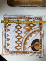 Vintage Emilio Pucci Brown/Mocha Cotton Scarf - 1960s/1970s era