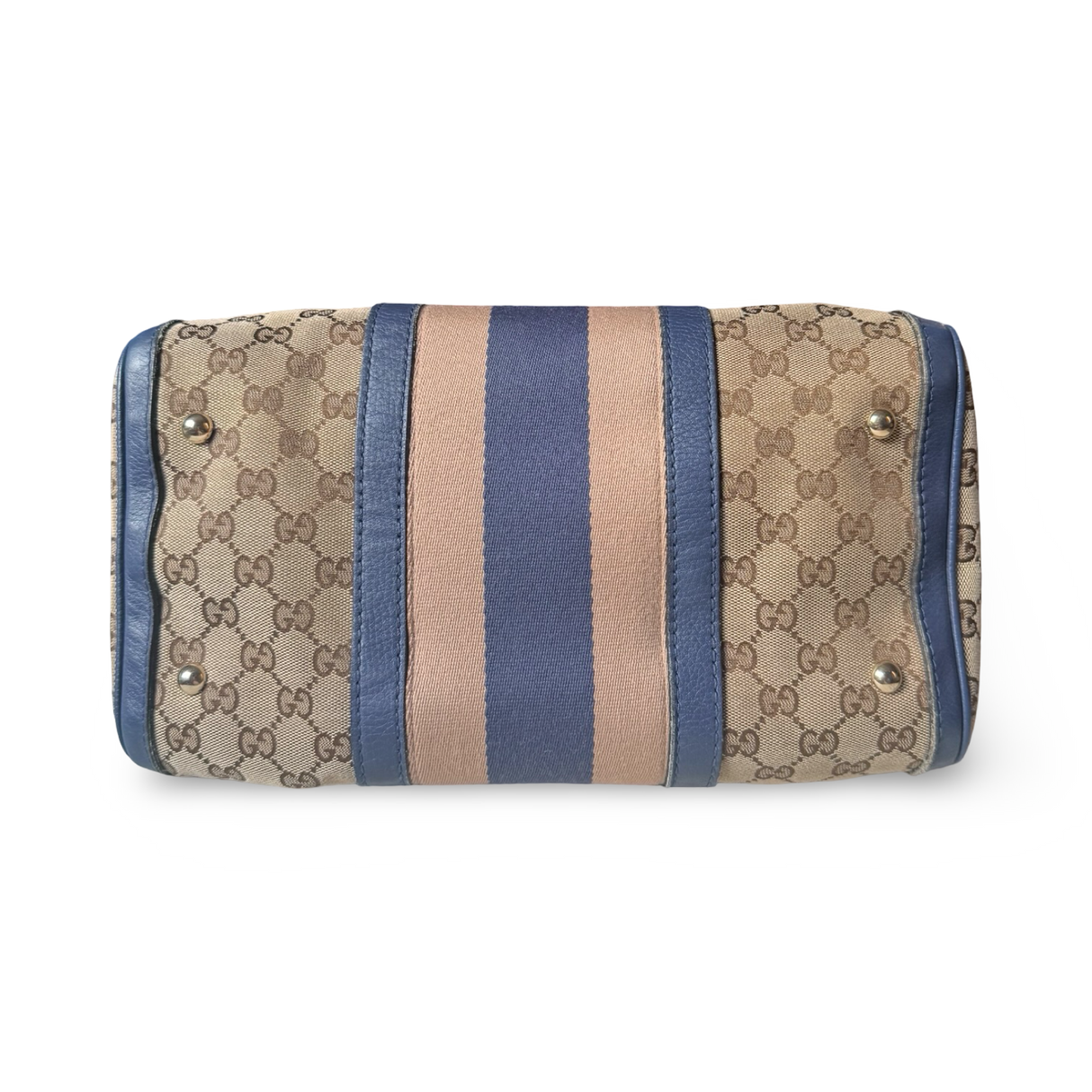 Gucci Web Boston Bag Medium Satchel
