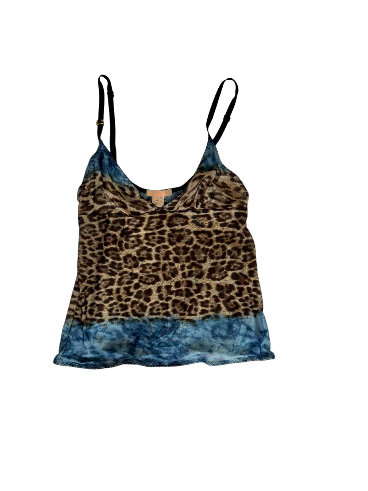 Roberto Cavalli leopard and blue top (44)