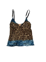 Roberto Cavalli leopard and blue top (44)