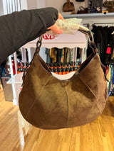 Brown Suede YSL Mombasa Purse - Y2K - TUV #321789