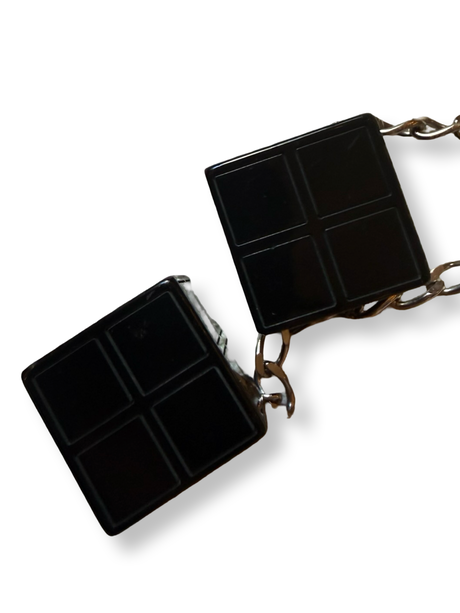 Chanel Vintage Cube Charm Chain Belt/Necklace