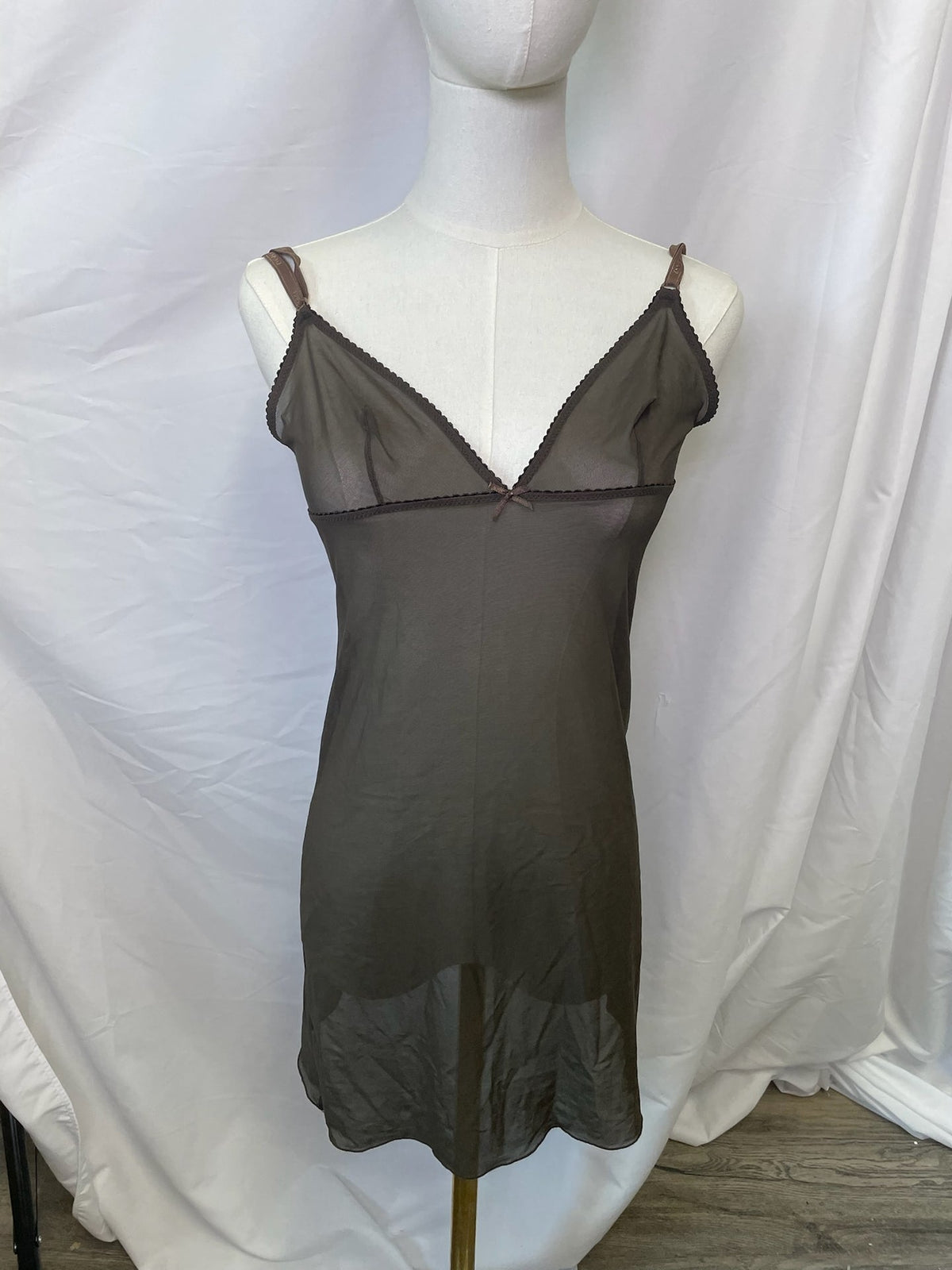 Dolce & Gabbana Underwear Sheer Mesh Slip Dress