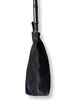 Gucci Vintage Bamboo Suede Hobo