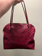 Vintage Y2K Red Gucci Bree Guccissima Tote Bag