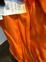 Moschino Cheap & Chic Size 8 Orange & Black Wool Jacket