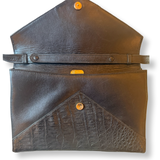 Gucci Vintage Croc Envelope Clutch