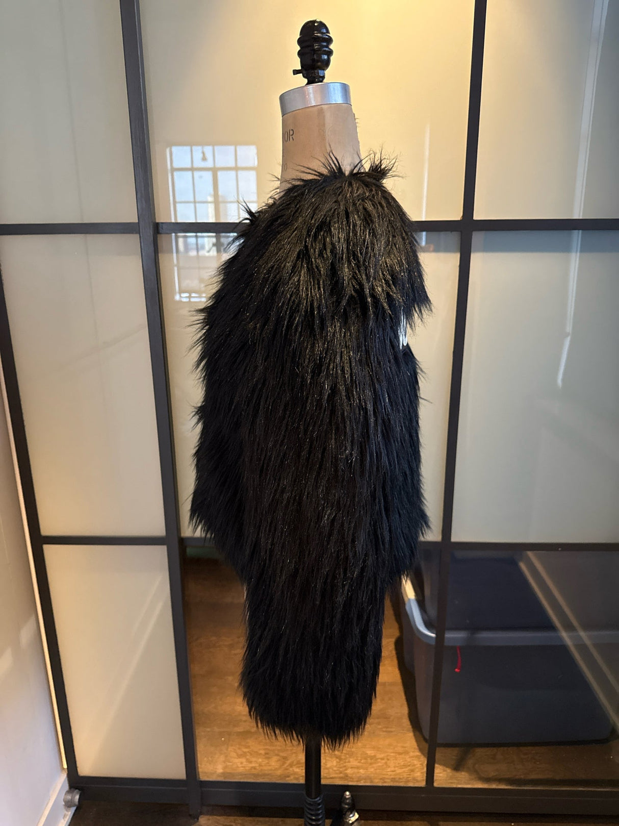 Moschino x H&M Black Faux Fur Coat