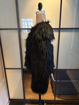 Moschino x H&M Black Faux Fur Coat