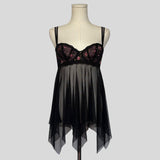 Embroidered handkerchief hem babydoll