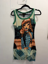 Vintage Y2K Deadstock 100% Cotton Martini Girl Mini Dress