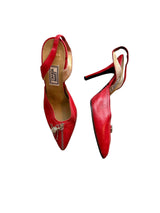 Gianni Versace red zipper heels (36.5)