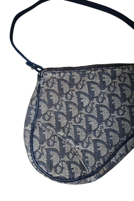 Dior blue diorissimo monogram saddle bag