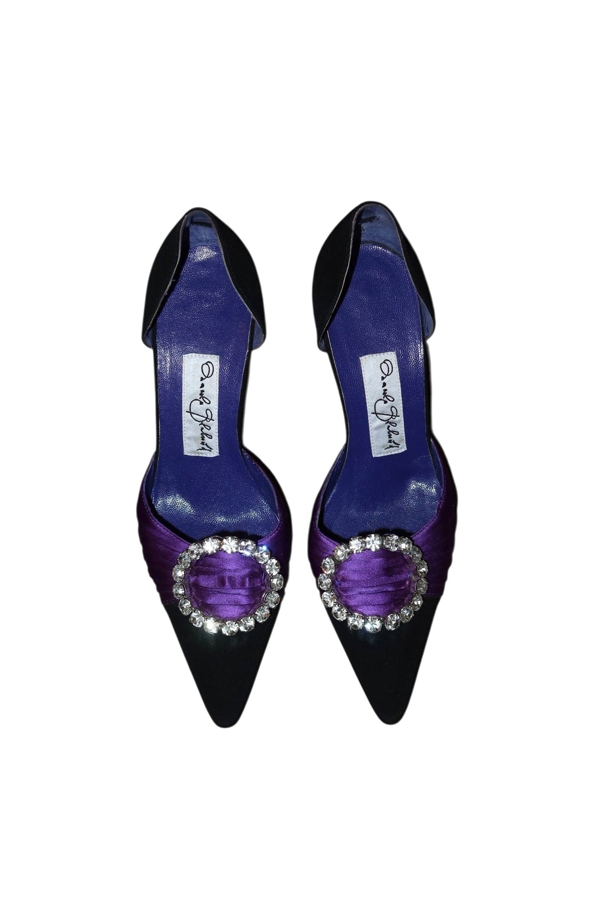 Manolo Blahnik black and purple Sedaraby heels (35)