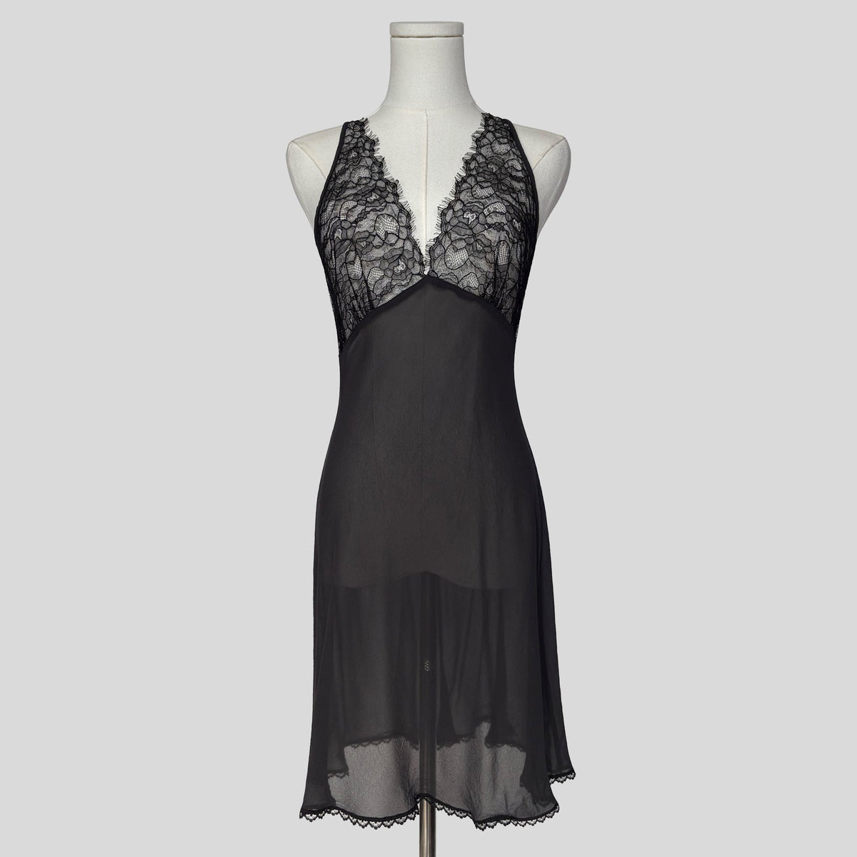 Delicate lace bust slip