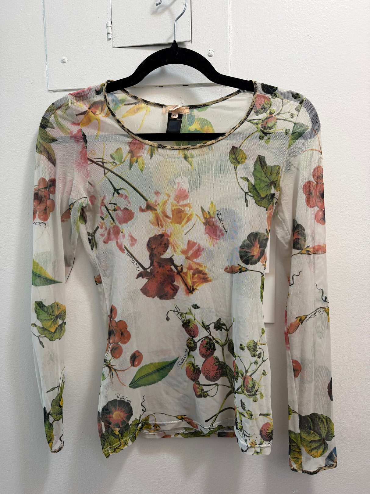 Vintage Roberto Cavalli Sheer Blouse size 44