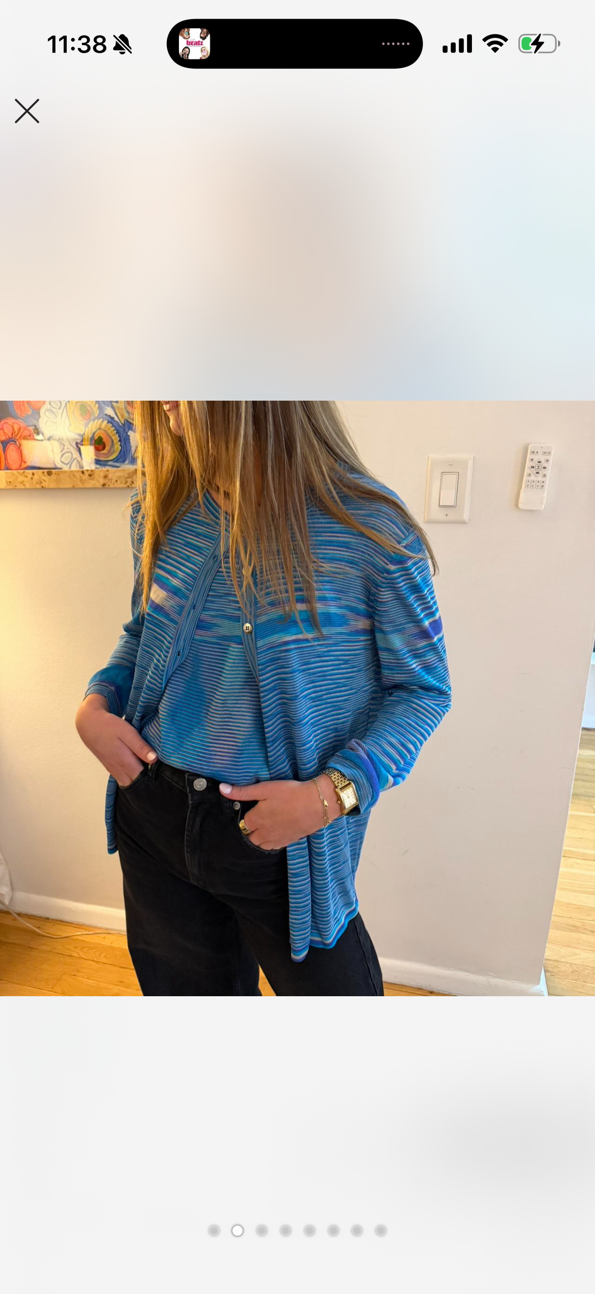 Missoni Blue sweater tank set