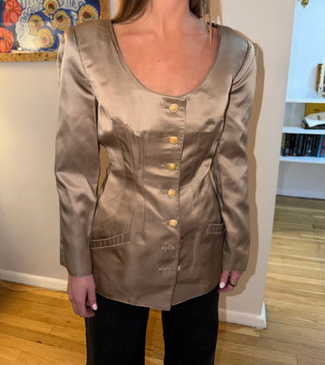 Silk Valentino Blazer and Skirt set size 12