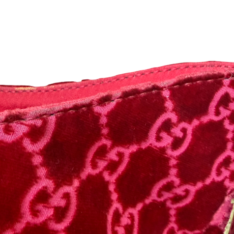 Gucci Vintage Velvet Bucket Tote
