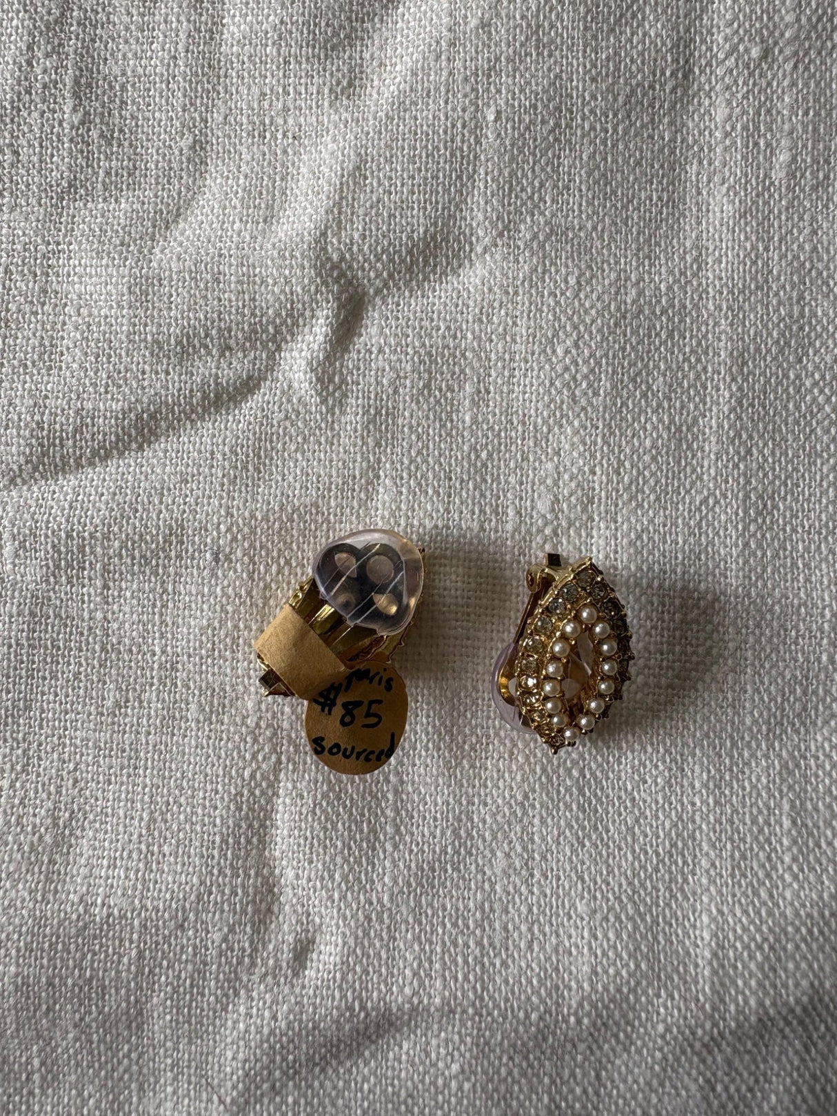 1980 Gold Eye clip ons
