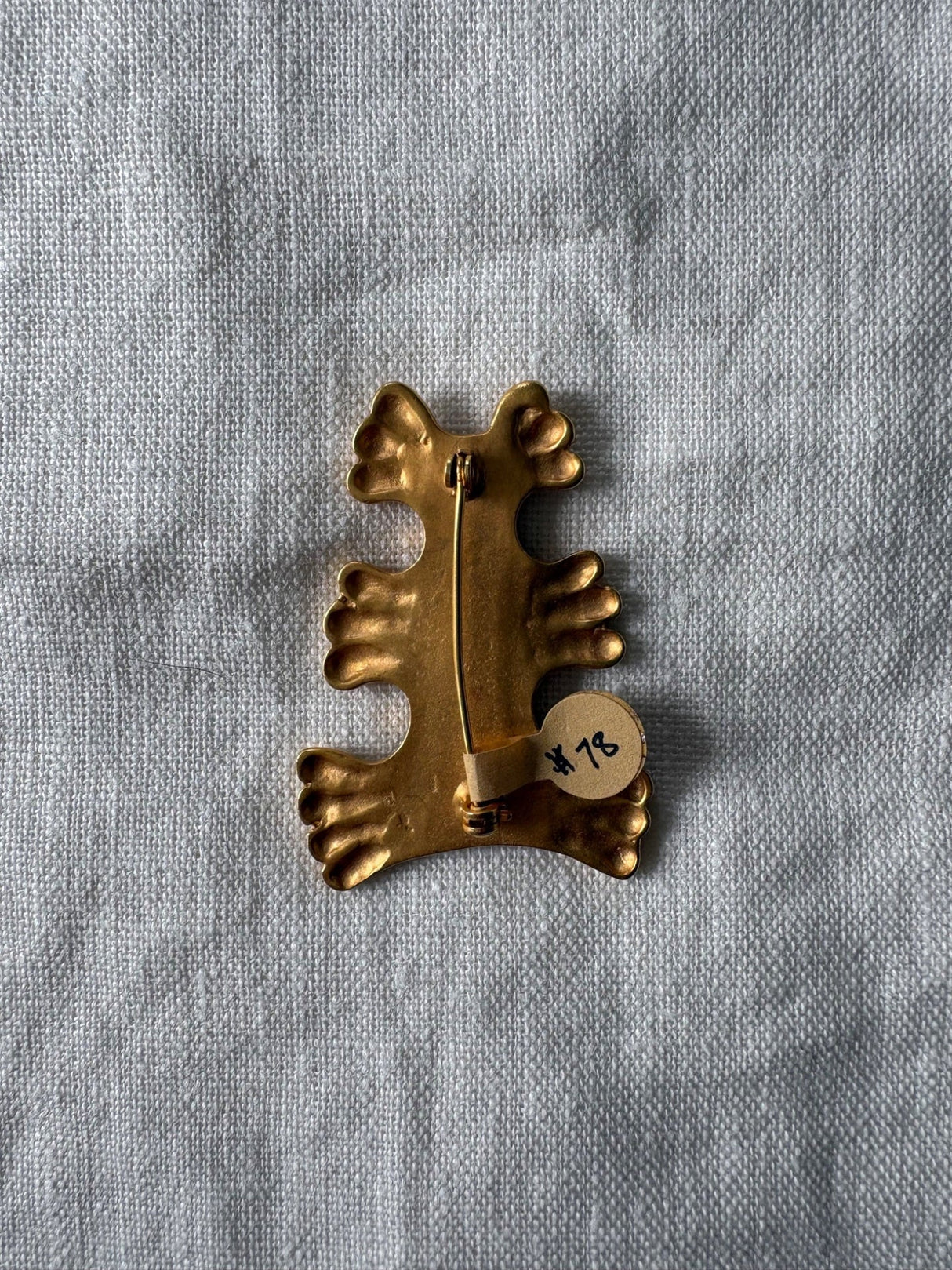 1980 Gold Swirl Brooch