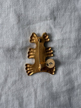 1980 Gold Swirl Brooch