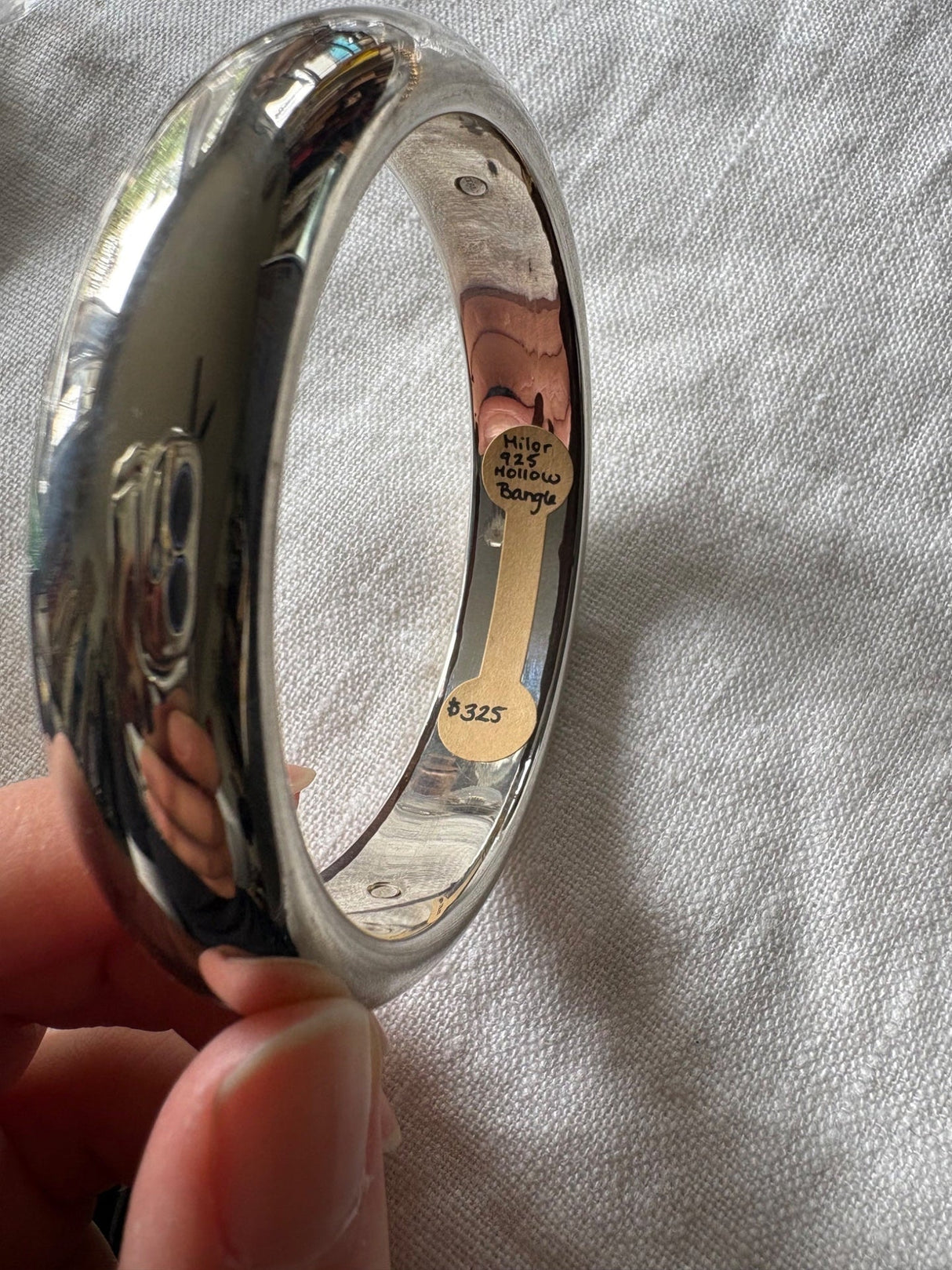 Milor Sterling Silver hollow bangles