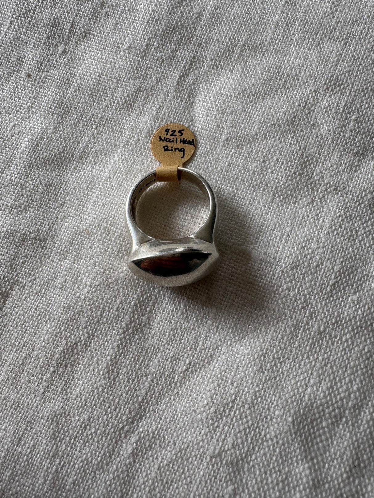 Sterling Nail Head ring