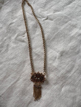 Victorian 14k gold brooch necklace