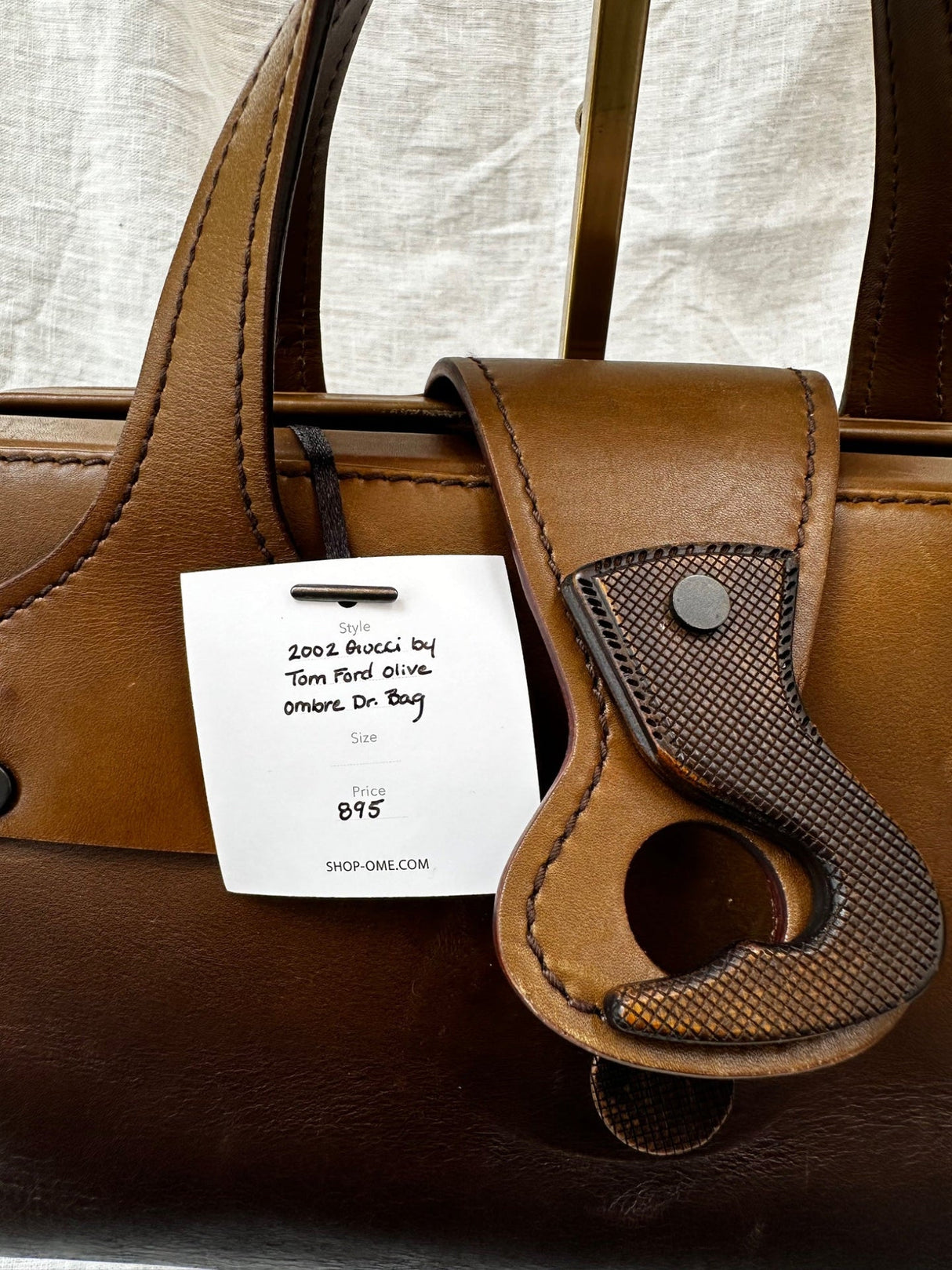 2002 Gucci by Tom Ford olive ombre Dr. bag