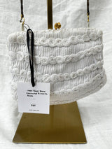 1950 Fendi Blanc Crochet Piccolina purse
