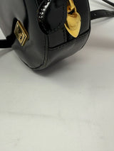 Moschino Black & Red Heart Circle Crossbody Bag