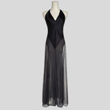 Silk and tulle gown