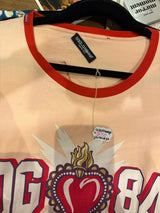 Dolce & Gabbana DG 84 peach heart t-shirt - sku tuv #30