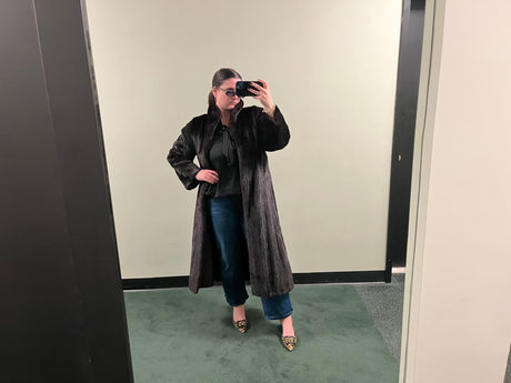 Chocolate Brown Full Length Mink Coat
