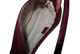 Gucci dark cherry red monogram shoulder bag