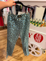 Fendi linen cheetah capris - tuv #55