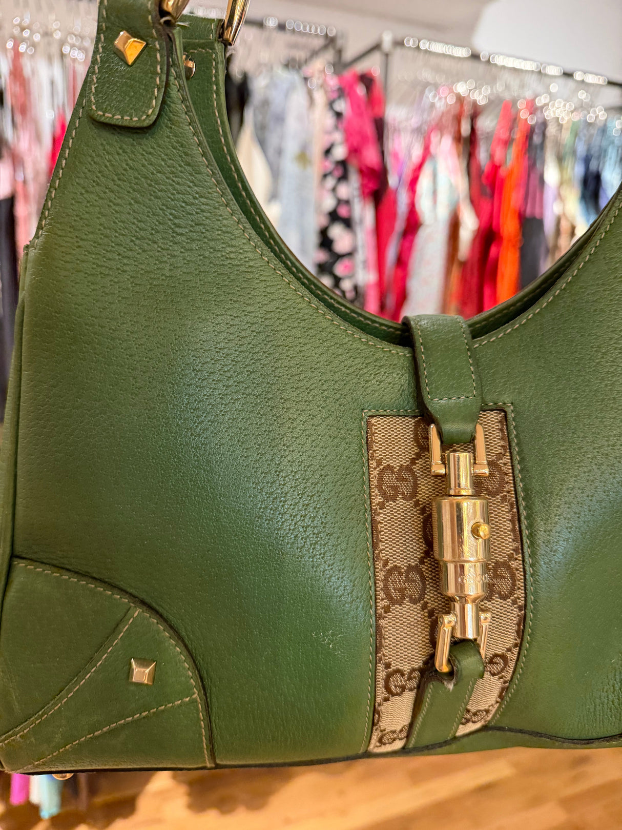 Green Gucci Jackie - sku TUV #5678