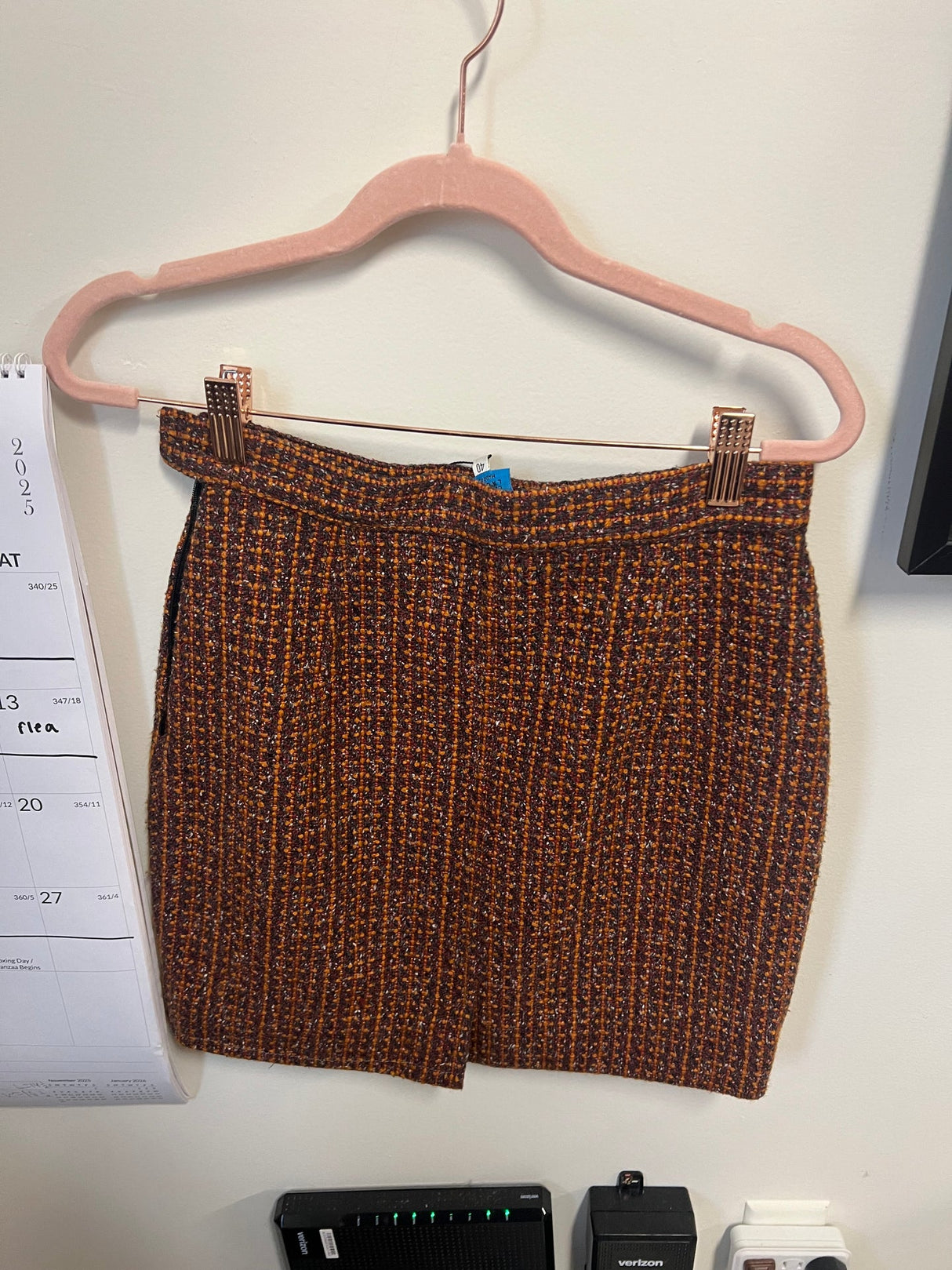 christian lacroix orange skirt