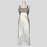 Lace bust bridal gown