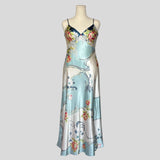 Silky floral gown