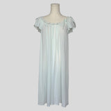 Flutter sleeve embroidered gown