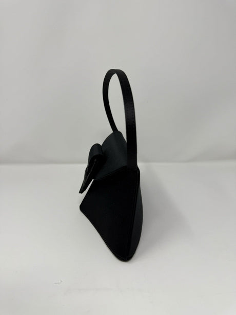 Christian Lacroix Black Silk Satin Evening Bag