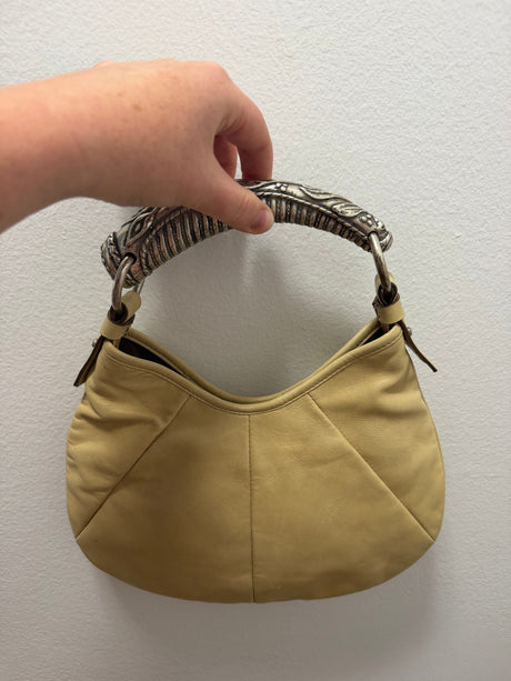 Yves Saint Laurent Vintage tan leather Mombasa bag