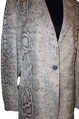 Roberto Cavalli python print blazer (L)