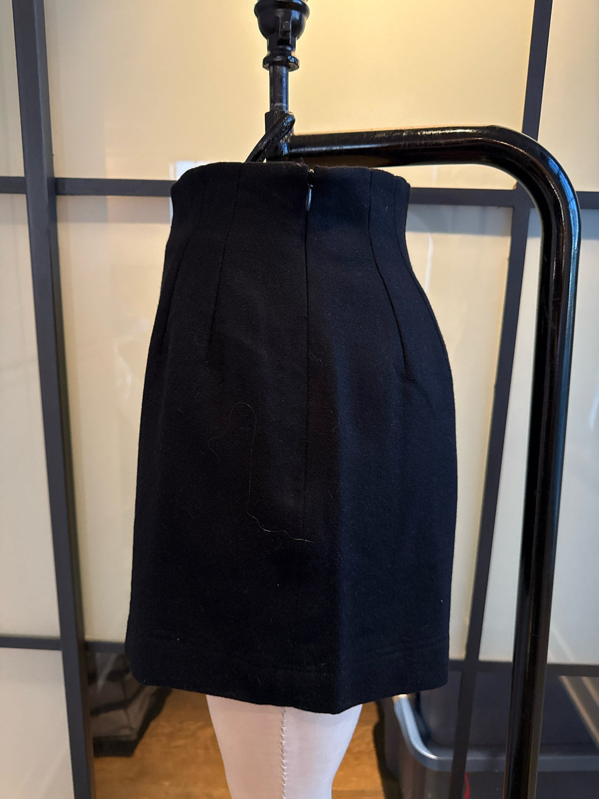 Moschino Cheap & Chic Black Wool High Waist Shorts