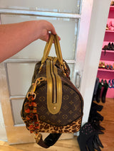 Authentic Louis Vuitton Limited Edition Monogram Leopard Stephen Bag with Leopard Pony Hair circa 2006