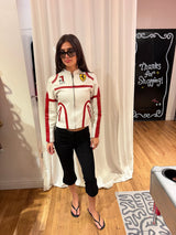 Vintage Ferrari 100% leather racing jacket - TUV #00012