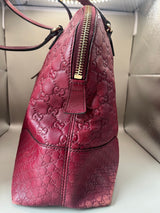 Vintage Y2K Red Gucci Bree Guccissima Tote Bag